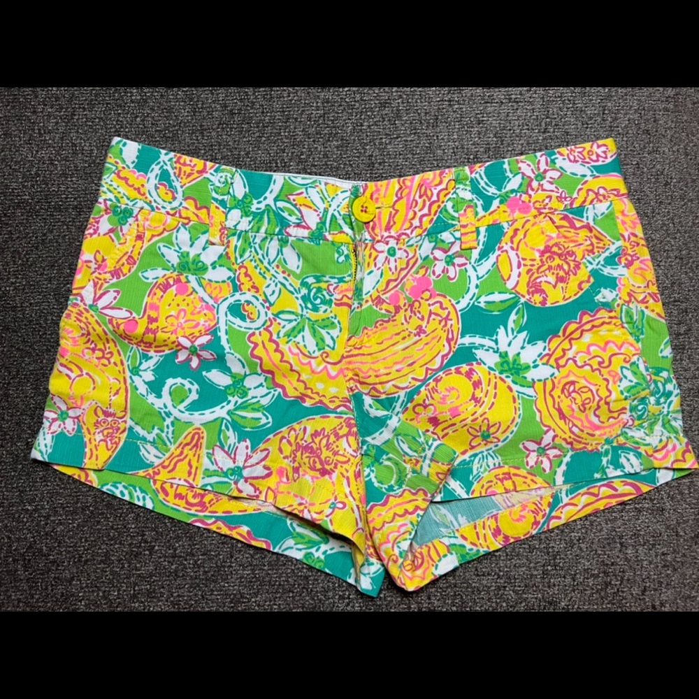 Lilly Pulitzer size 8 Walsh Short NWOT Pop Goes the Lemur